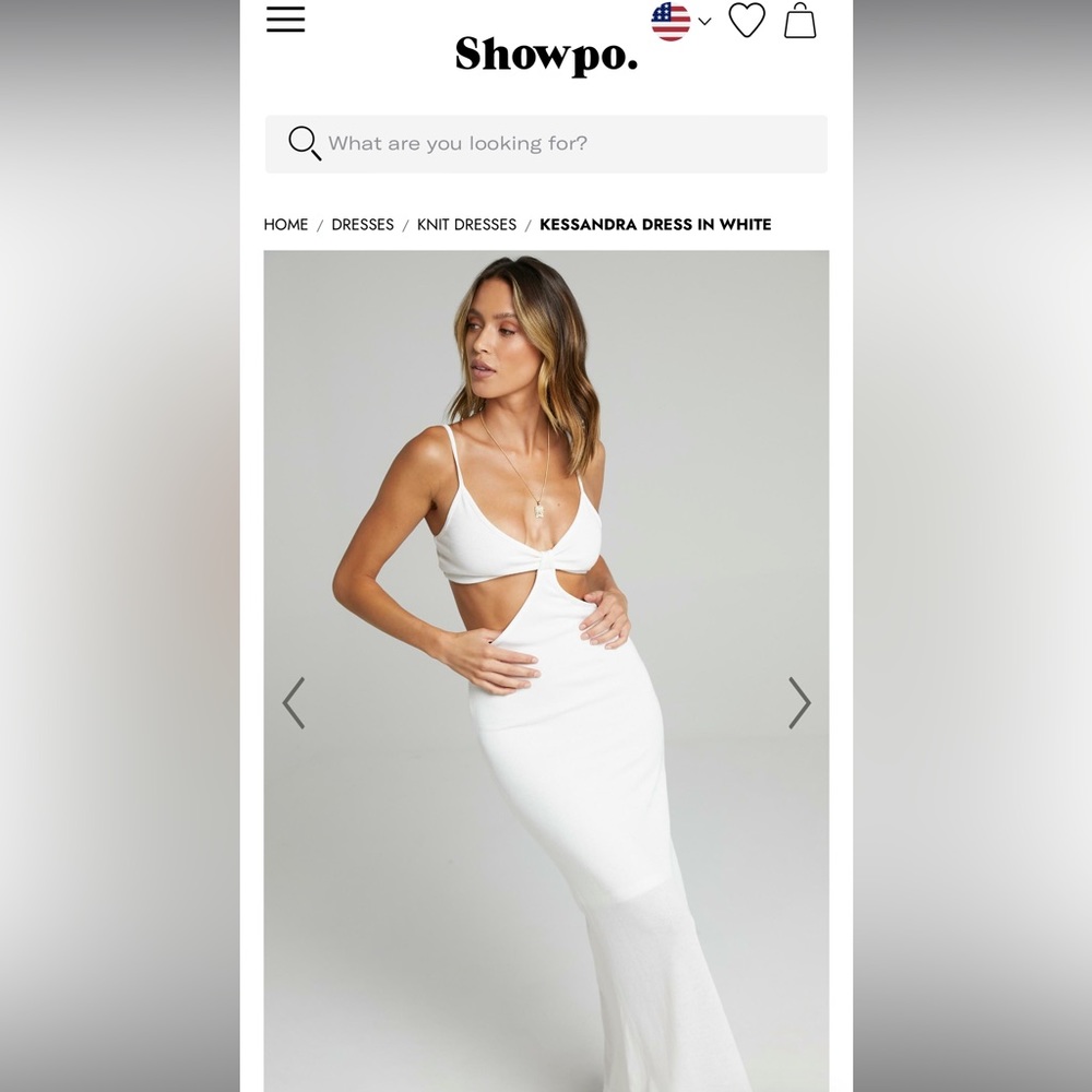 White dress, Size 8